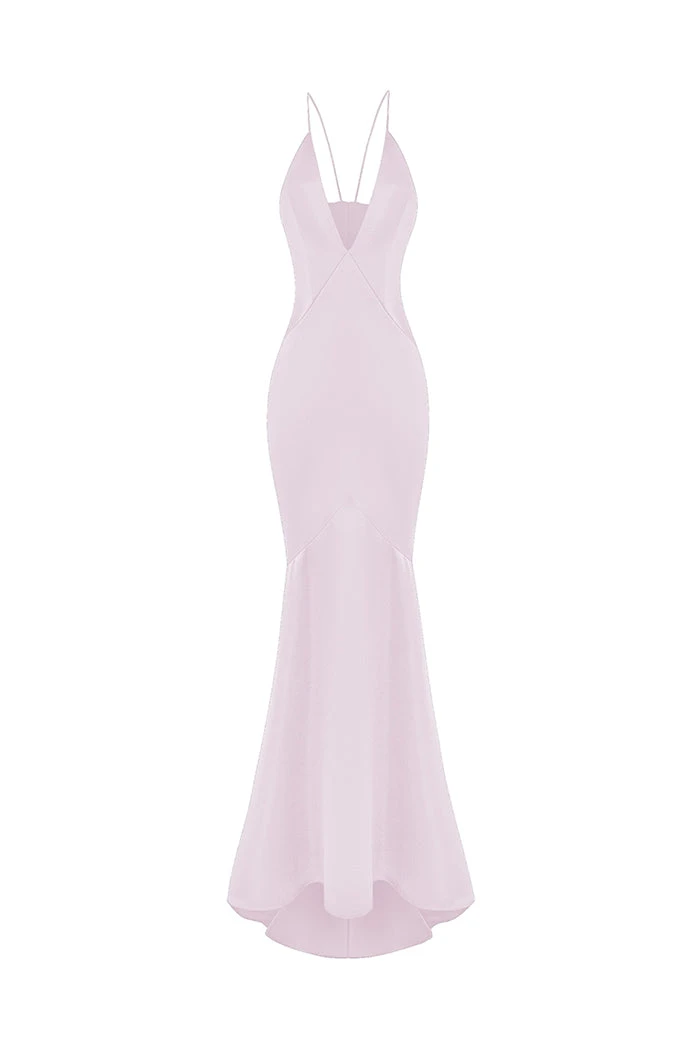 Rasario Satin Dress – couture evening dress