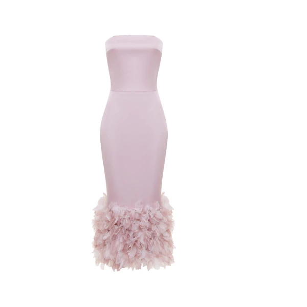 Rasario Satin Dress – couture evening dress
