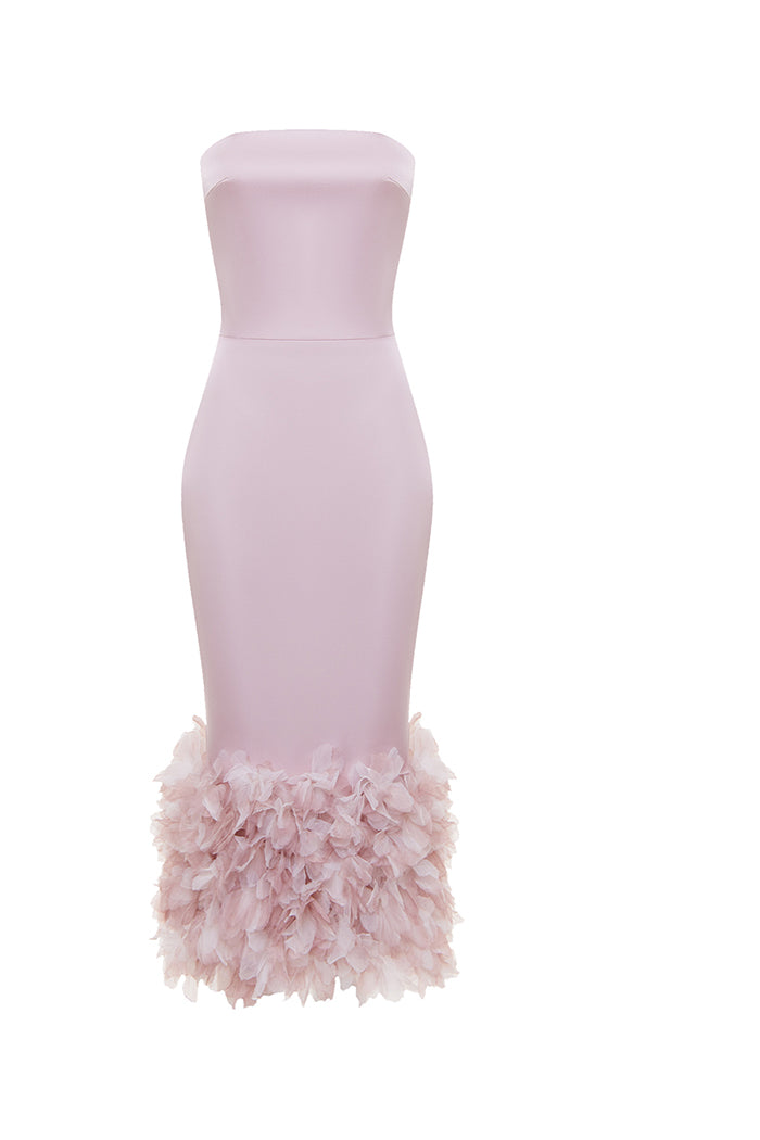 Rasario Satin Dress – couture evening dress