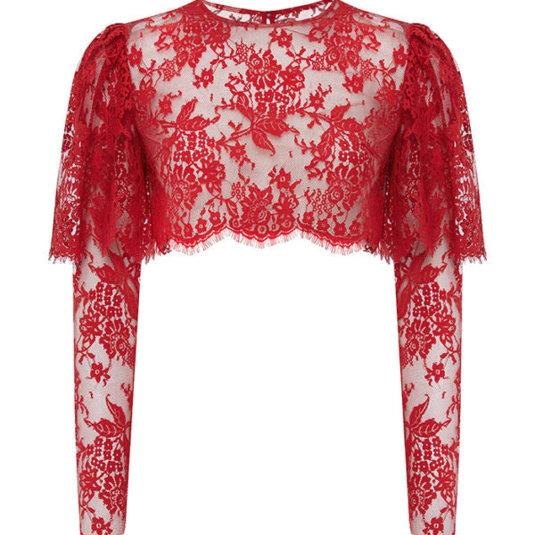 Rasario Lace Top – couture evening dress