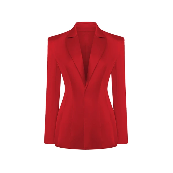 Rasario Satin Jacket – couture evening dress