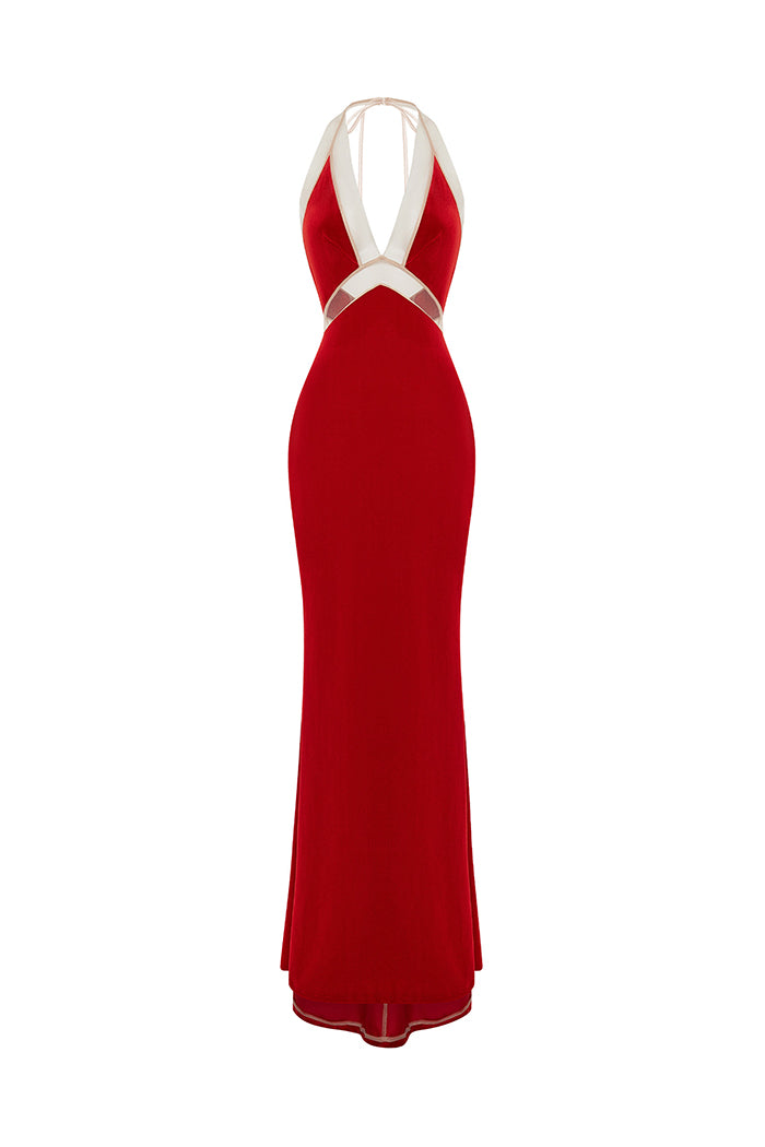 Rasario Velvet Dress – couture evening dress