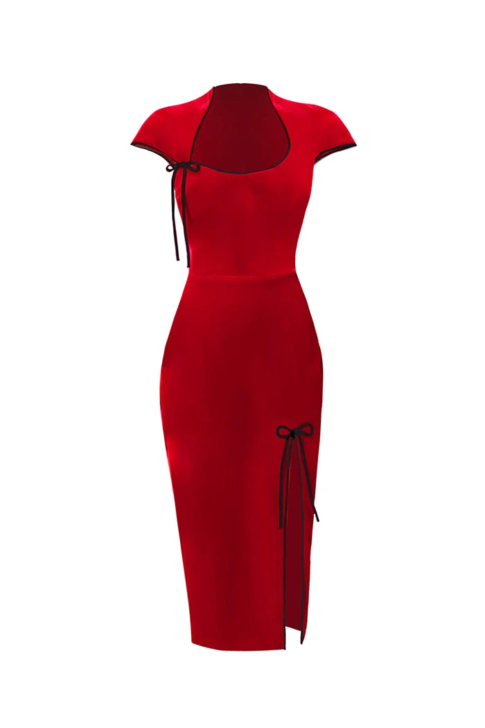 Rasario Velvet Dress – couture evening dress