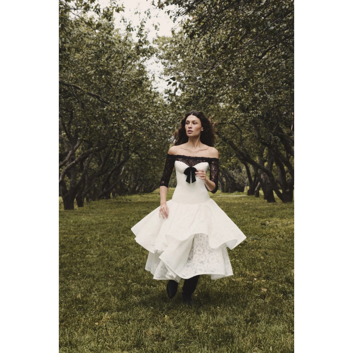 Rasario Midi Dress – couture evening dress