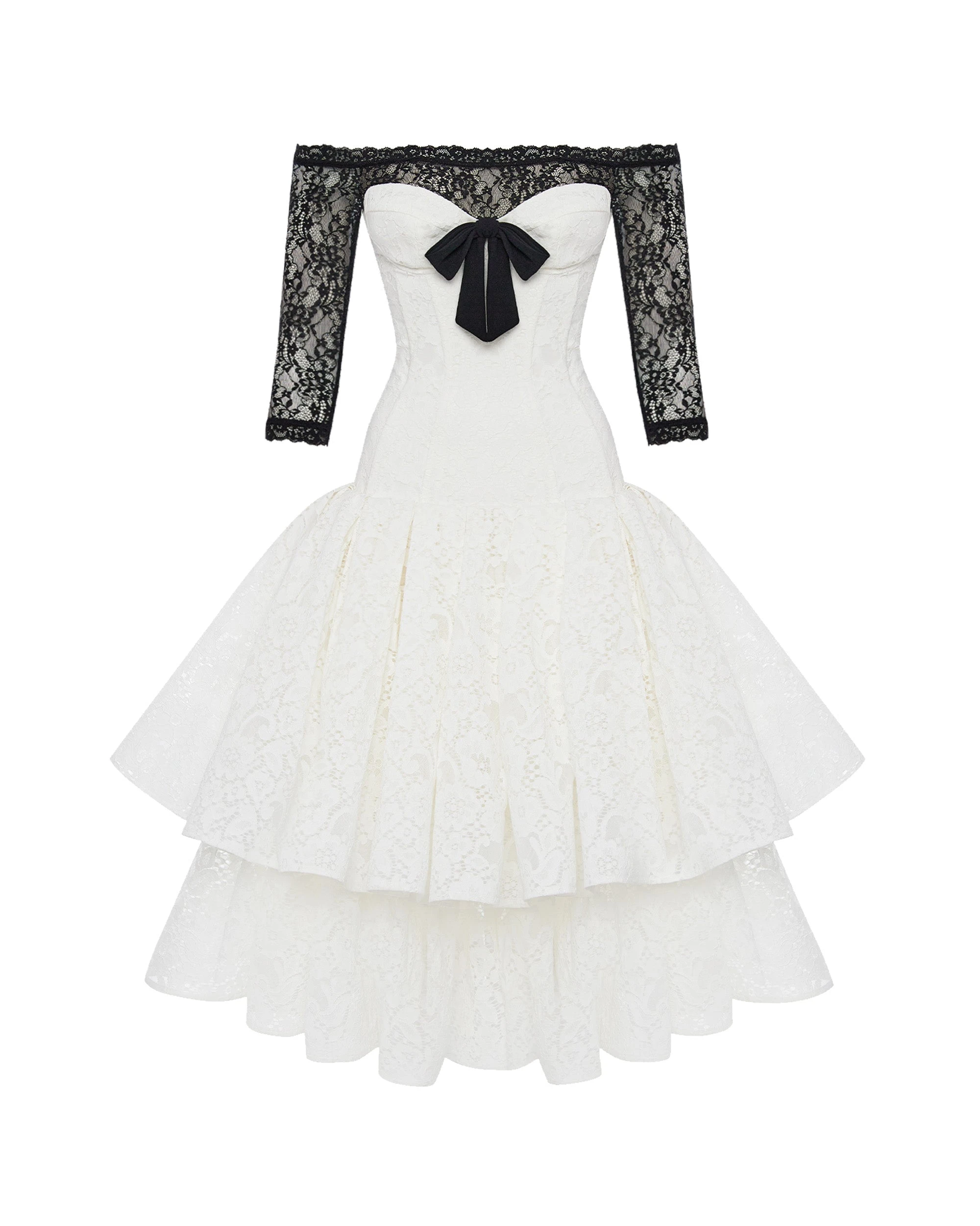 Rasario Lace Dress – couture evening dress