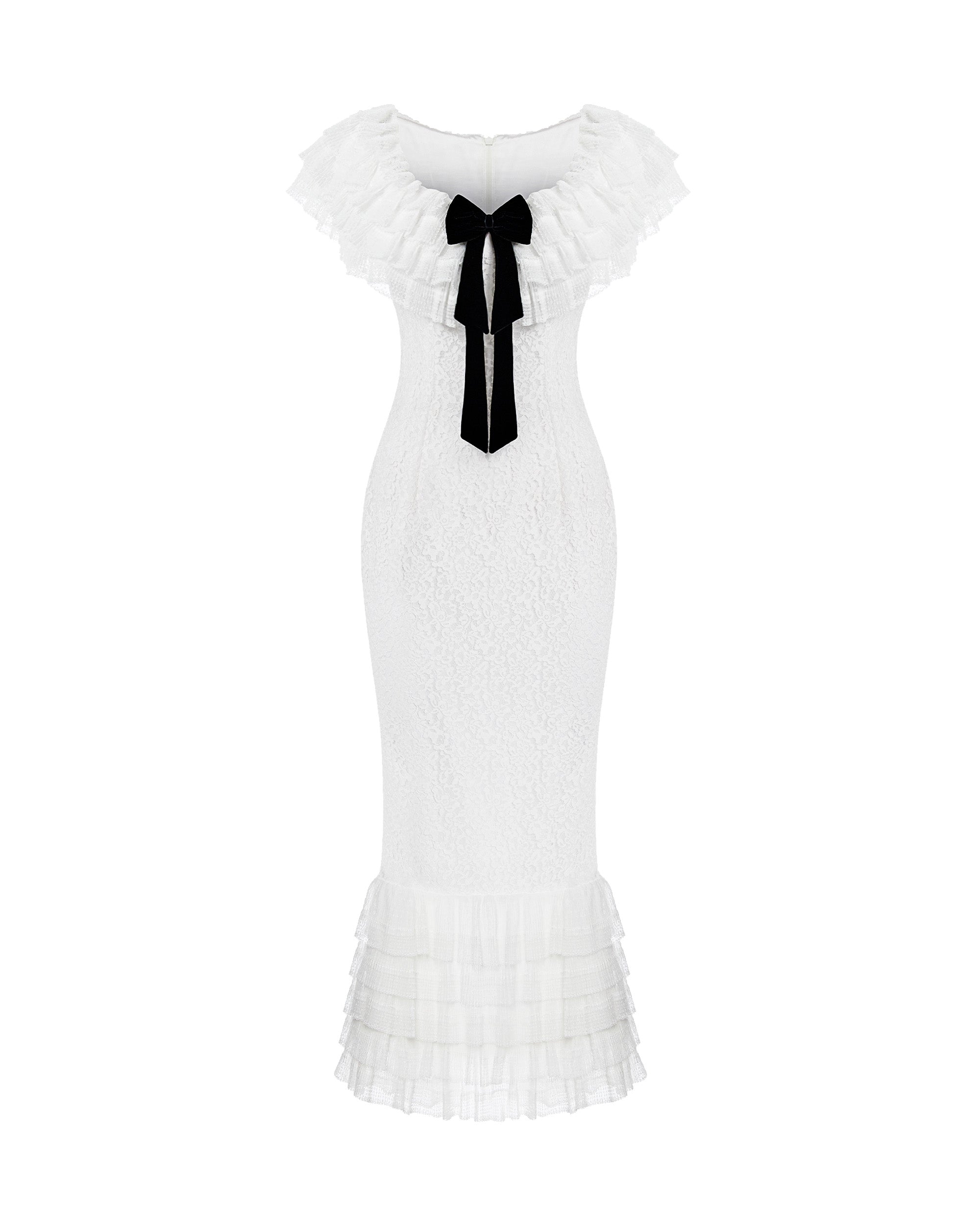 Rasario Lace Dress – couture evening dress