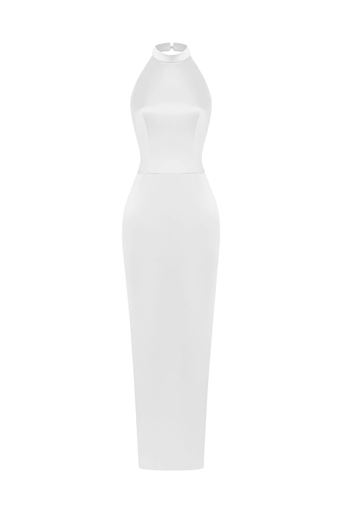 Rasario Satin Dress – couture evening dress