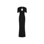 Rebecca Vallance Black Dresses The Cameron Gown in black epitomises timeless elegance. Tailored from bonded crepe