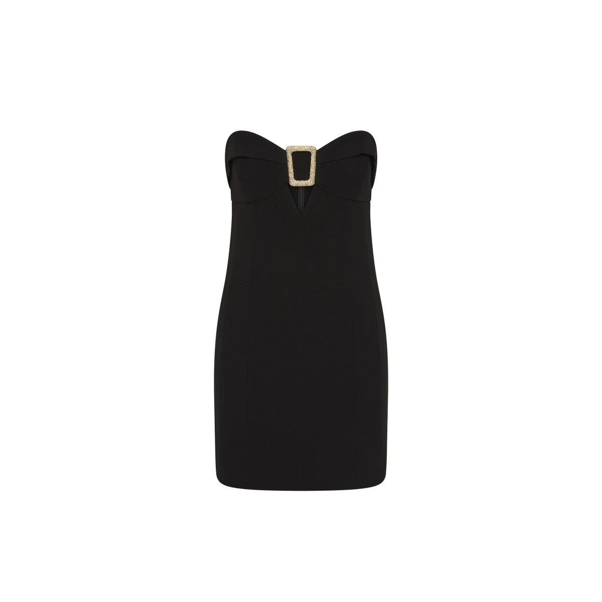 Rebecca Vallance Black Dresses The Altair Mini Dress in black reimagines the perfect little black dress with a modern twist. Tailored from bonded crepe
