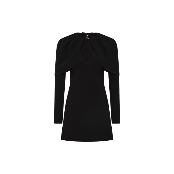Rebecca Vallance Black Dresses The Piper Mini Dress redefines the perfect little black dress with modern design. Tailored from bonded crepe