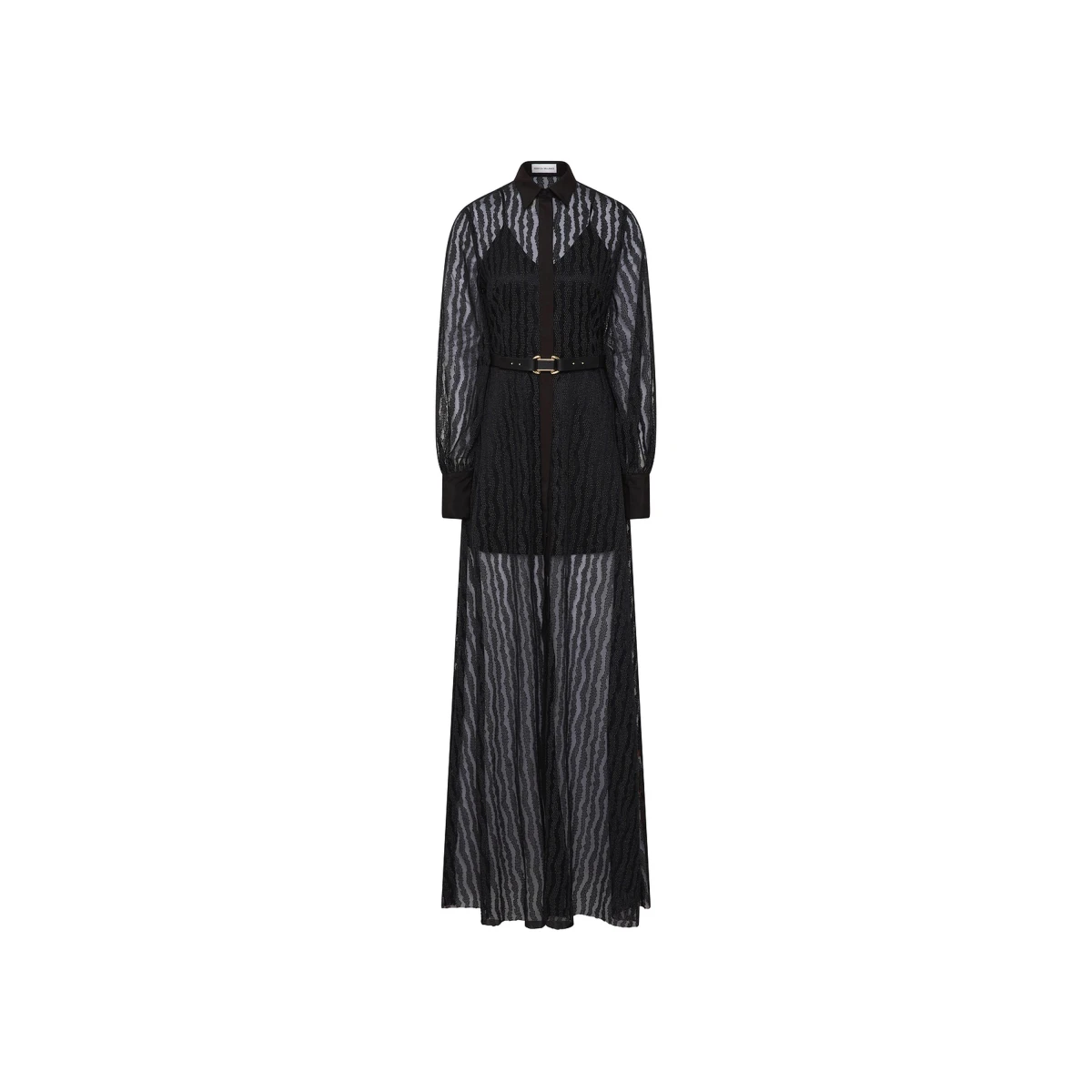 Rebecca Vallance Black Dresses The Seraphina Maxi Dress in black harmonises contemporary style and timeless elegance. Tailored from embroidered mesh