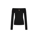 Rebecca Vallance Attie Top Rebecca Vallance Black Tops The Attie Top in black is a versatile wardrobe staple designed to elevate your everyday styling. Featuring an elegant bardot neckline