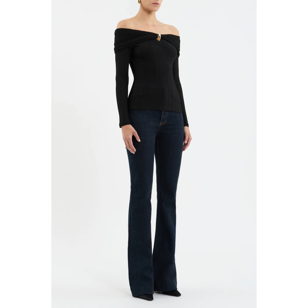 body-skimming silhouette creates a flattering