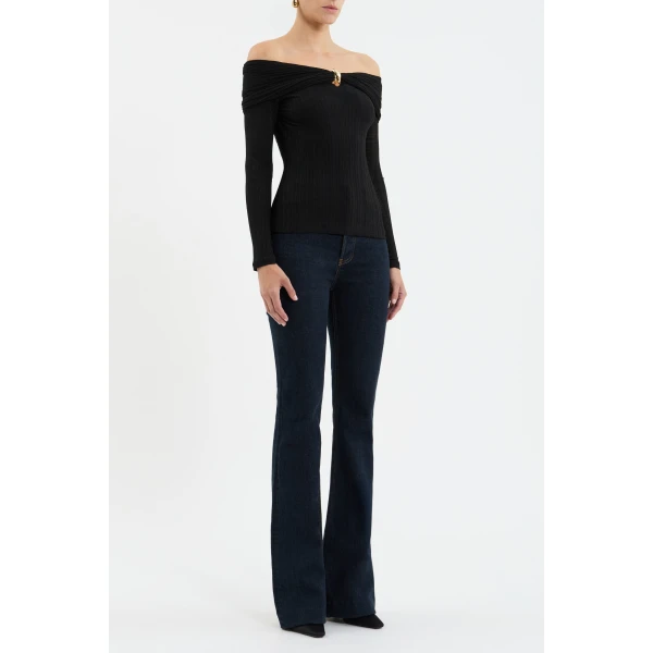 body-skimming silhouette creates a flattering