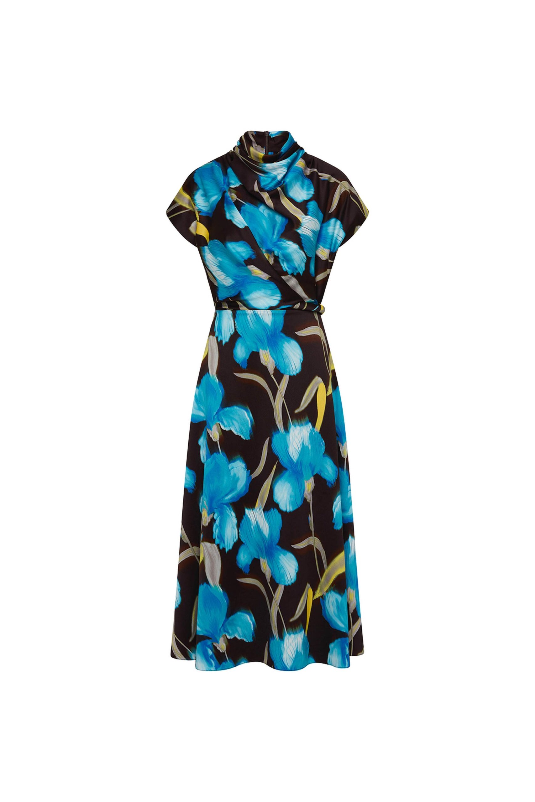 Rebecca Vallance Blue Dresses The Ingrid Midi Dress radiates timeless elegance