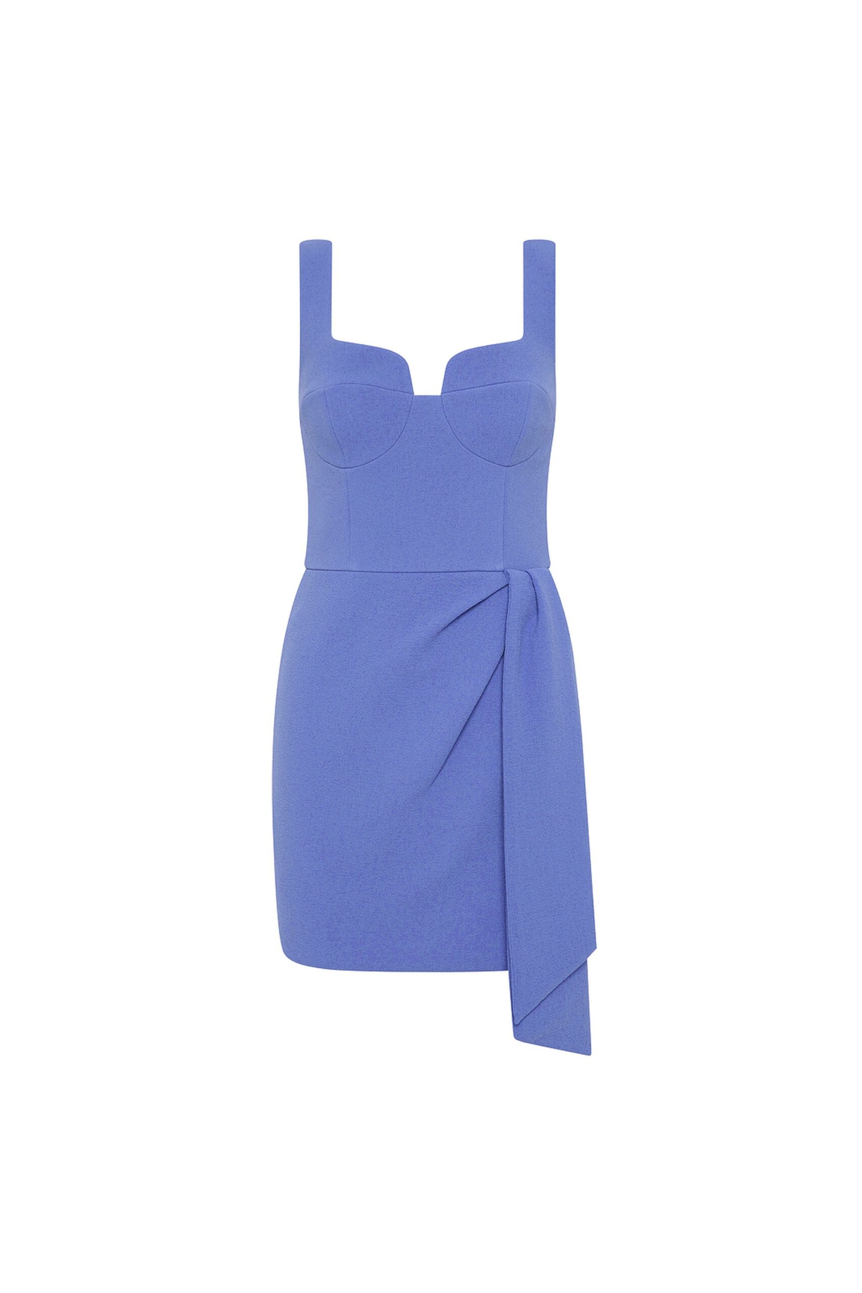Rebecca Vallance Blue Dresses The Violetta Mini Dress stuns in periwinkle blue