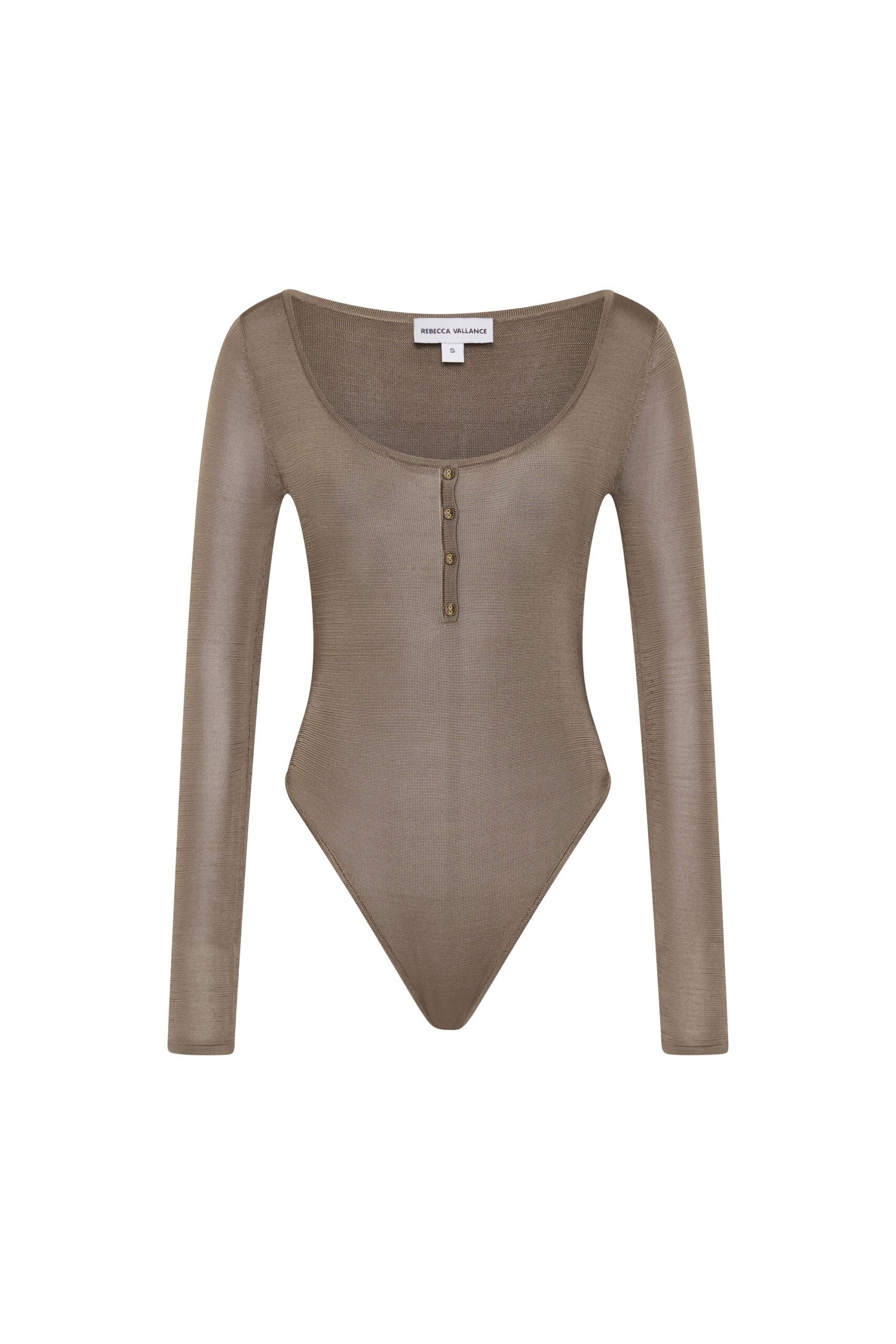 Rebecca Vallance Brown Bodysuit The Darcey Bodysuit in beige epitomises effortless style and comfort