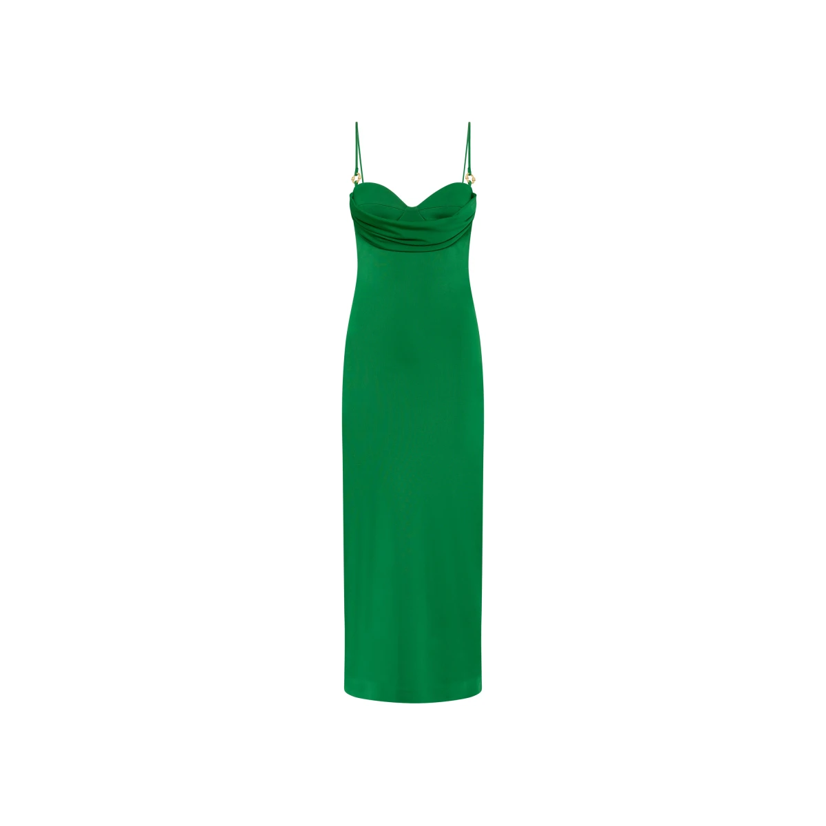 Rebecca Vallance Green Dresses The Erin Midi Dress is captivating in emerald