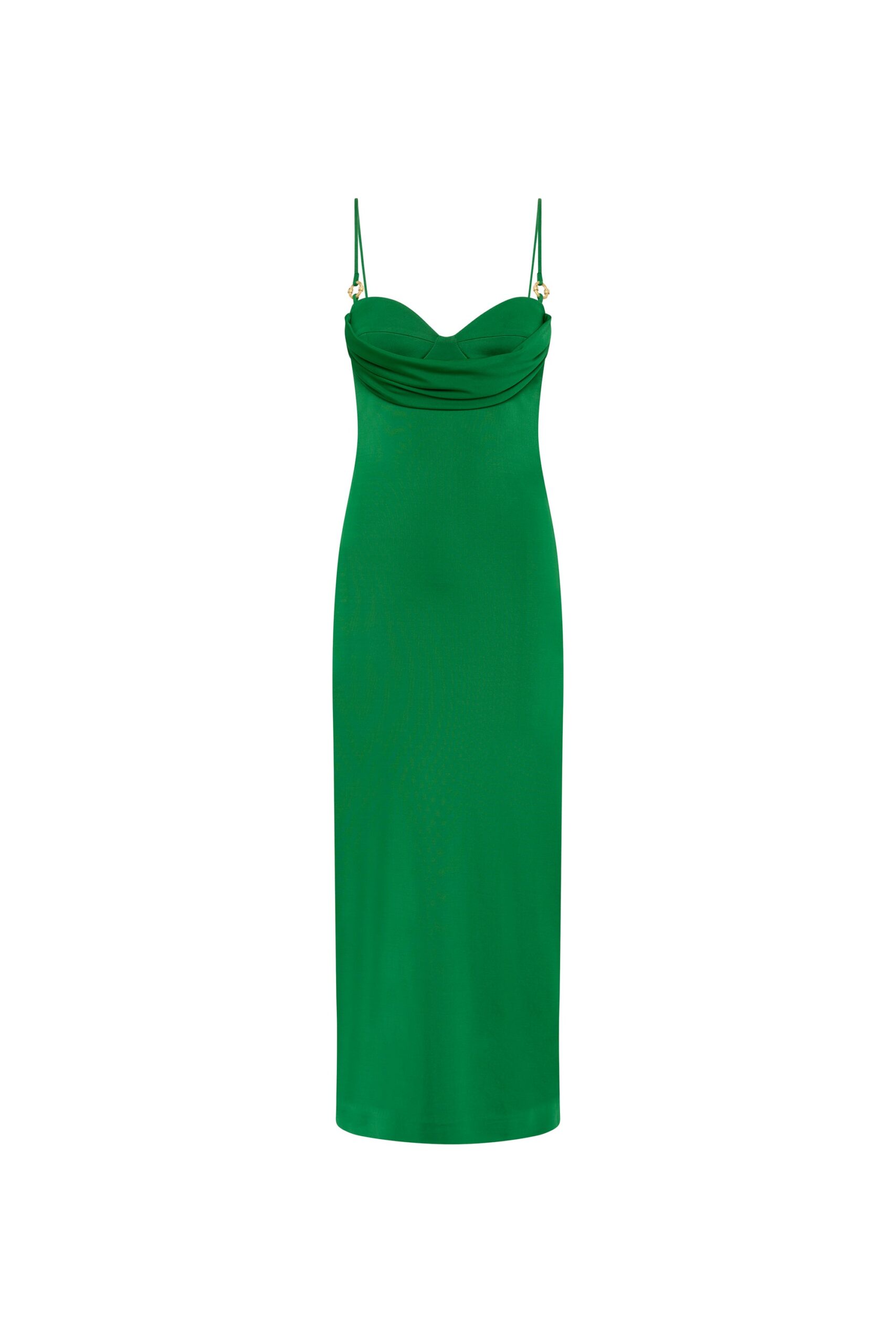 Rebecca Vallance Green Dresses The Erin Midi Dress is captivating in emerald