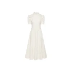 Rebecca Vallance Ivory Dresses The Kitsu Short Sleeve Midi Dress is eye-catching in ivory