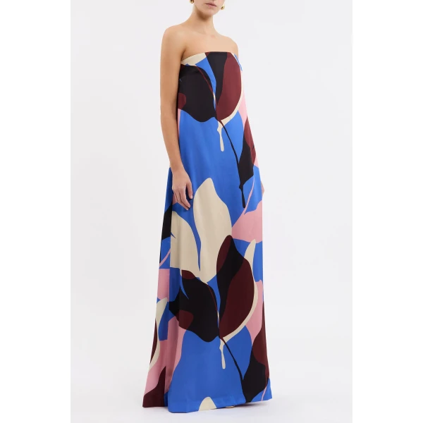 the slip silhouette offers a flattering fit
