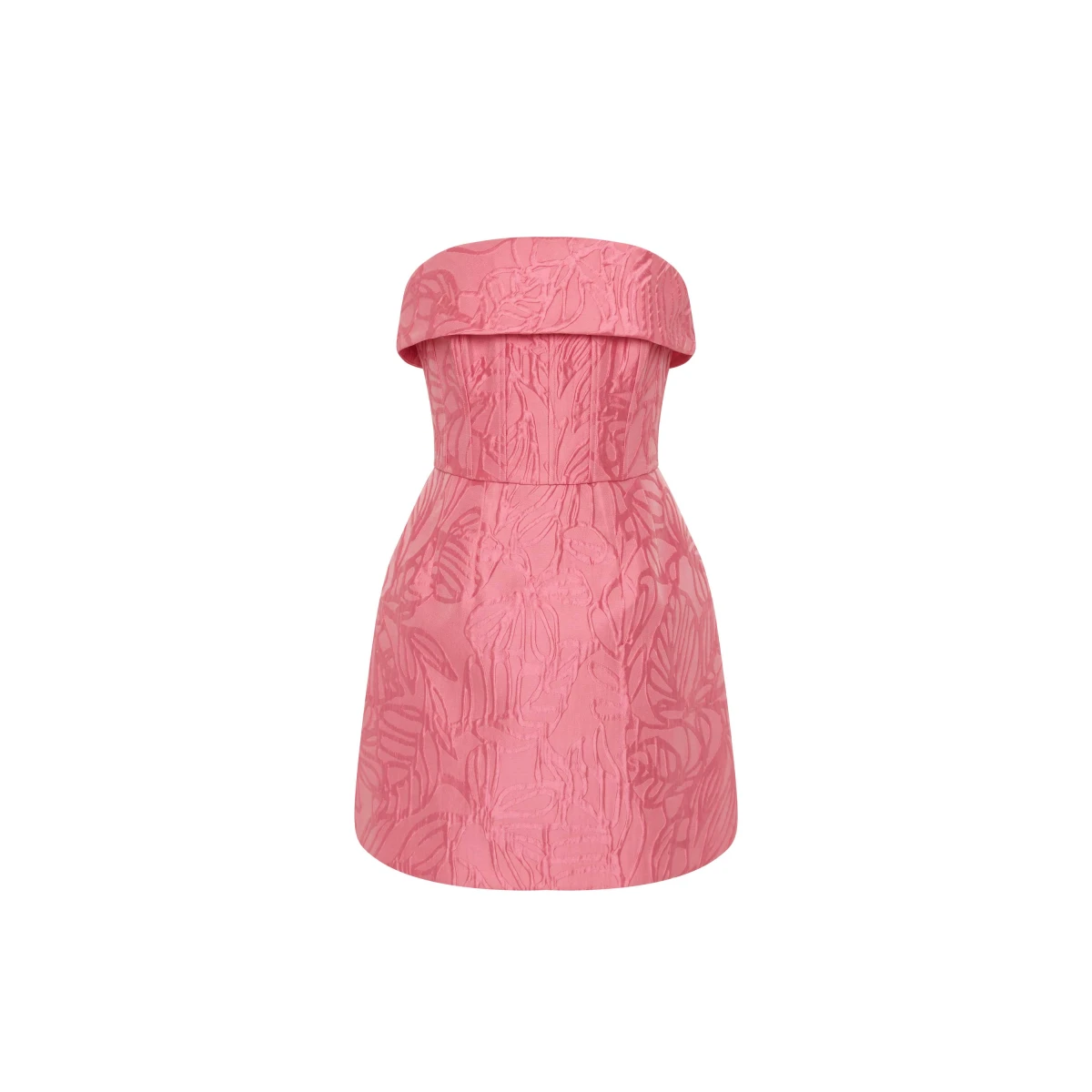 Rebecca Vallance Pink Dresses The Petra Mini Dress radiates chic style in pink. Tailored from brocade