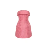 Rebecca Vallance Pink Dresses The Petra Mini Dress radiates chic style in pink. Tailored from brocade