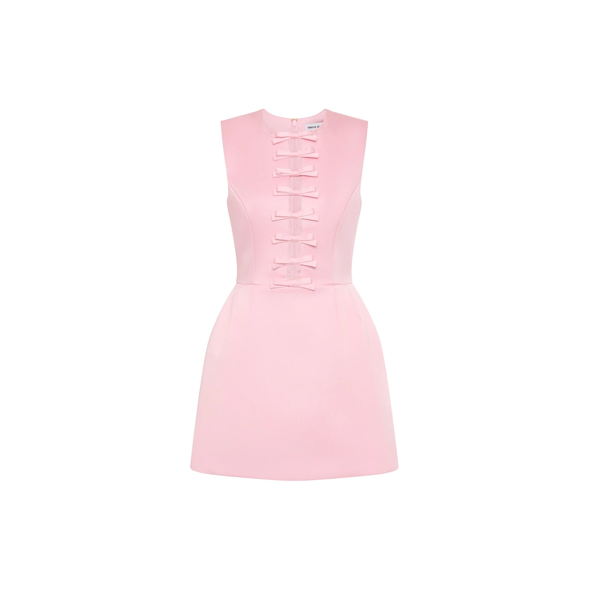 Rebecca Vallance Pink Dresses The Aymee Mini Dress exudes elegance and refinement in a soft pink hue