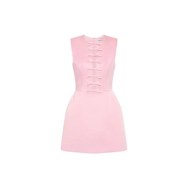 Rebecca Vallance Pink Dresses The Aymee Mini Dress exudes elegance and refinement in a soft pink hue