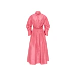 Rebecca Vallance Pink Dresses The Maple Shirt Midi Dress in pink blends modern sophistication with effortless elegance