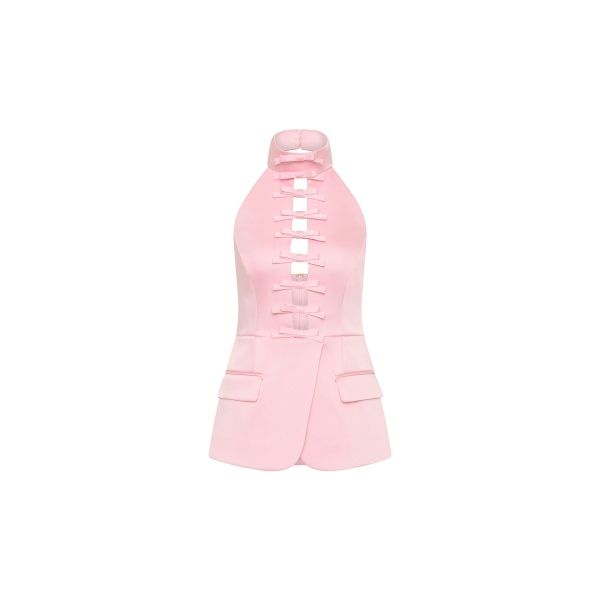 Rebecca Vallance Pink Tops The Aymee Top is playful and charming in soft pink