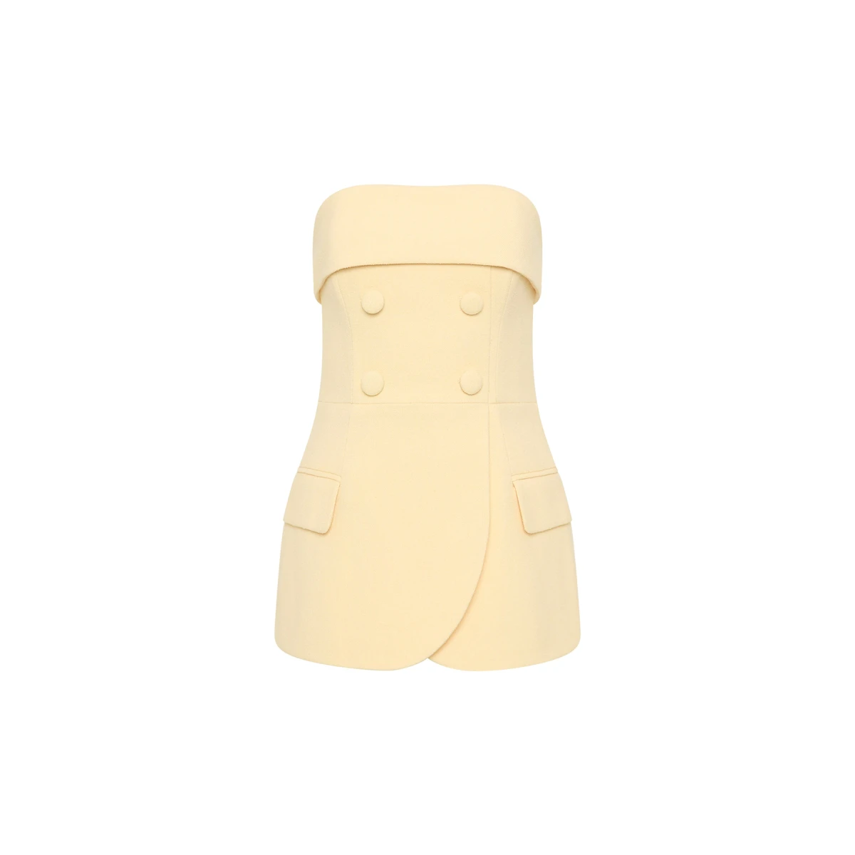 Rebecca Vallance Yellow Tops The Rowan Top is effortlessly chic in a playful butter-yellow hue