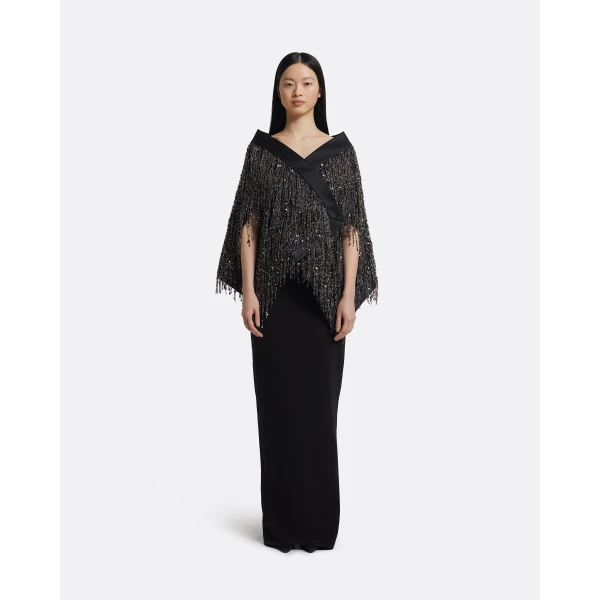 Safiyaa Akemi Harness In Black With Gunmetal Top, view 2