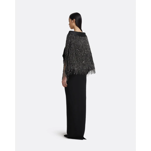 Safiyaa Akemi Harness In Black With Gunmetal Top, view 3