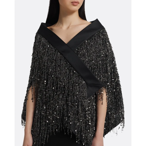 Safiyaa Akemi Harness In Black With Gunmetal Top, view 4