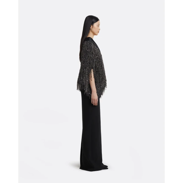 Safiyaa Akemi Harness In Black With Gunmetal Top, view 5