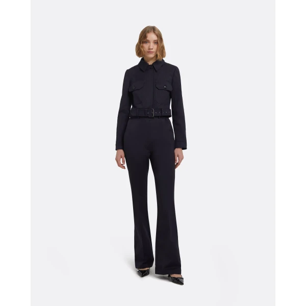 Safiyaa Alexis Trousers In Midnight Navy, view 2