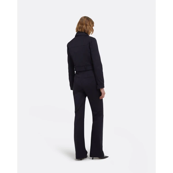 Safiyaa Alexis Trousers In Midnight Navy, view 3