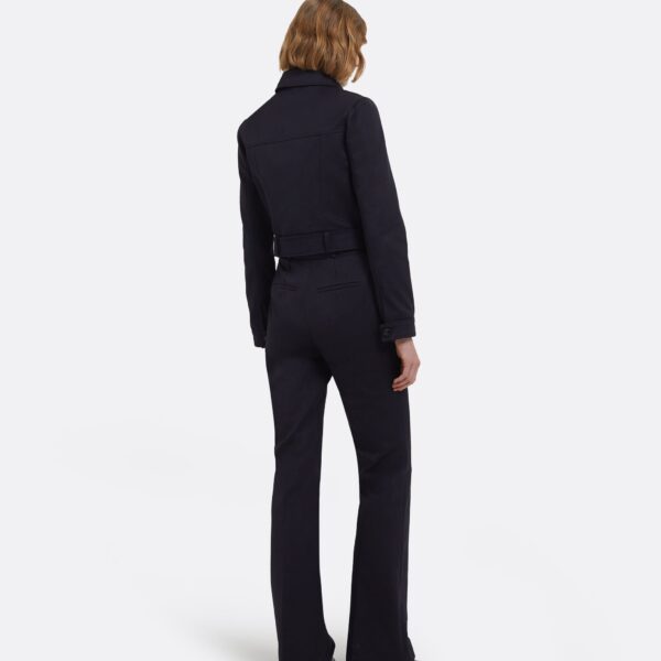 Alexis Trousers In Midnight Navy by Safiyaa ‚Äì luxury pants in Blue available at Coveti