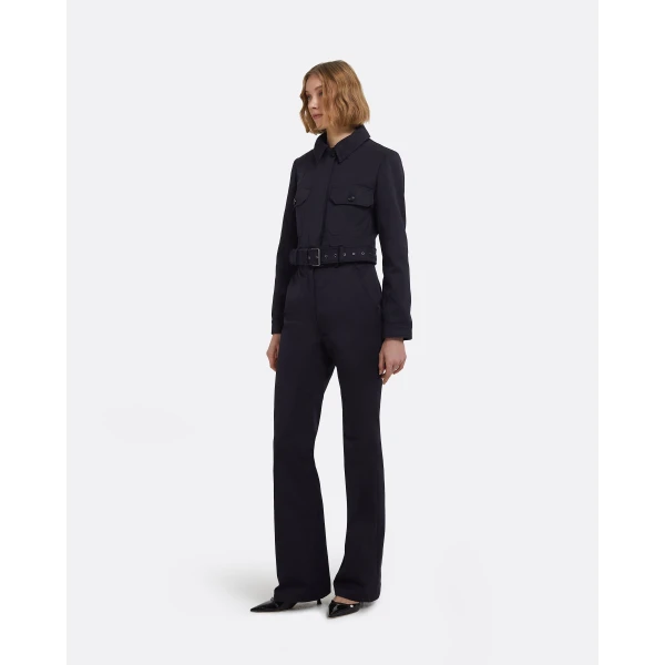 Safiyaa Alexis Trousers In Midnight Navy, view 5