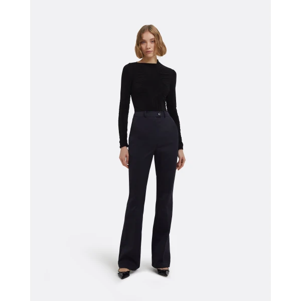 Safiyaa Alexis Trousers In Midnight Navy, view 6