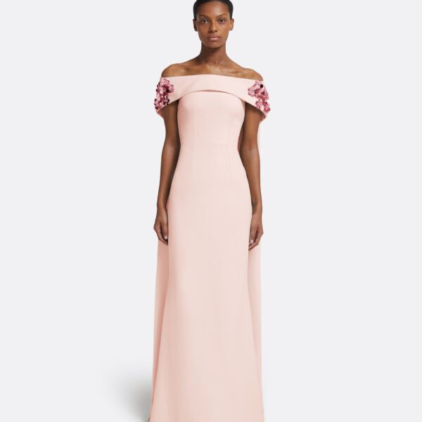 Arabella Harness With Soshin Dress In Pale Pink by Safiyaa ‚Äì luxury dresses in Pink available at Coveti