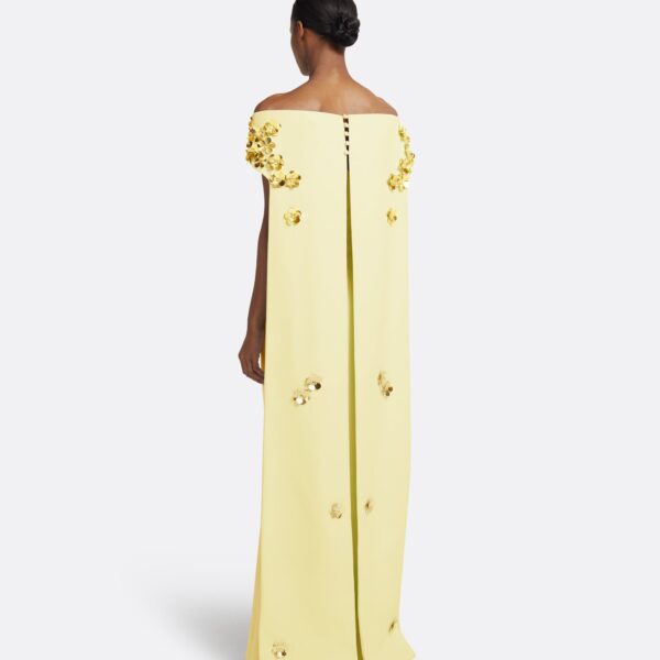 Arabella Harness With Soshin Dress In Pale Yellow by Safiyaa ‚Äì luxury dresses in Yellow available at Coveti