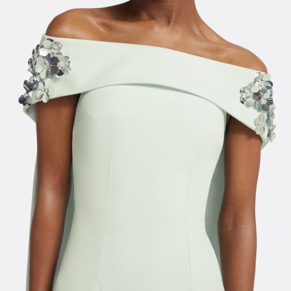 Arabella Harness With Soshin Dress In Spearmint by Safiyaa ‚Äì luxury dresses in Green available at Coveti