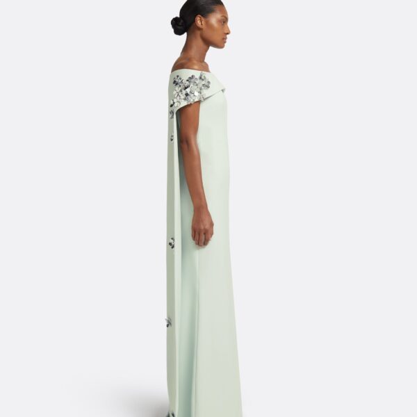 Arabella Harness With Soshin Dress In Spearmint by Safiyaa ‚Äì luxury dresses in Green available at Coveti