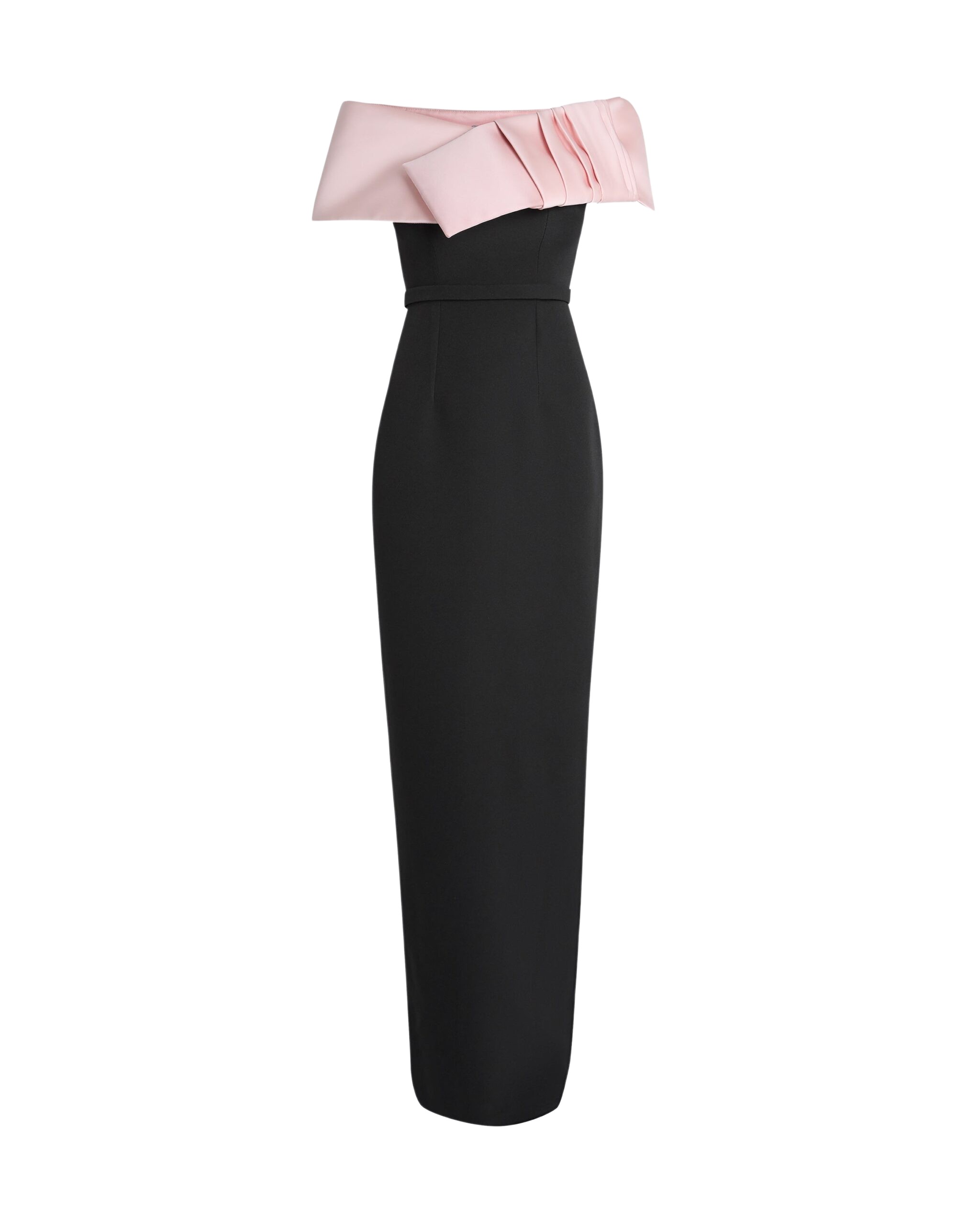 Safiyaa Azrael Long Dress & Hanabi Harness In Lotus Bloom On Black