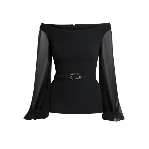 Safiyaa Tops luxury Clothing from Coveti Marketplace