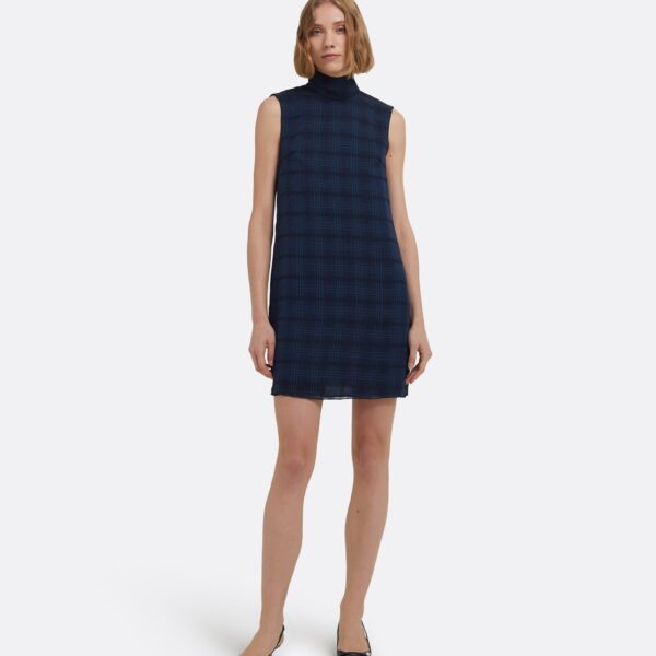 Carissa Short Dress In Navy by Safiyaa ‚Äì luxury dresses in Blue available at Coveti