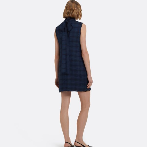 Carissa Short Dress In Navy by Safiyaa ‚Äì luxury dresses in Blue available at Coveti