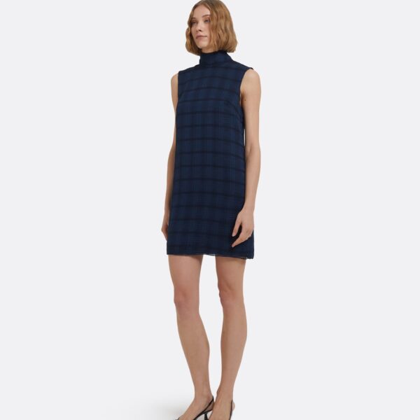 Carissa Short Dress In Navy by Safiyaa ‚Äì luxury dresses in Blue available at Coveti